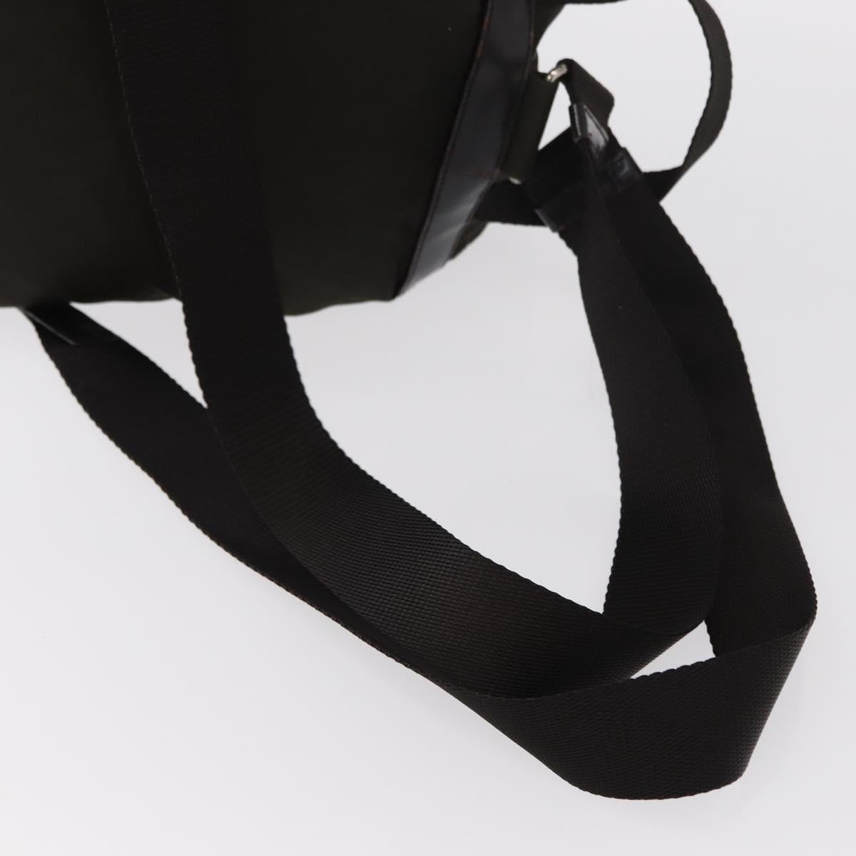 PRADA Backpack Nylon Khaki Silver Auth 151263