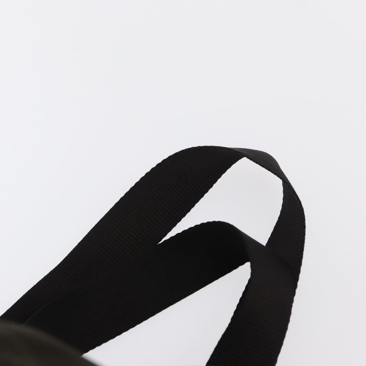 PRADA Backpack Nylon Khaki Silver Auth 151263