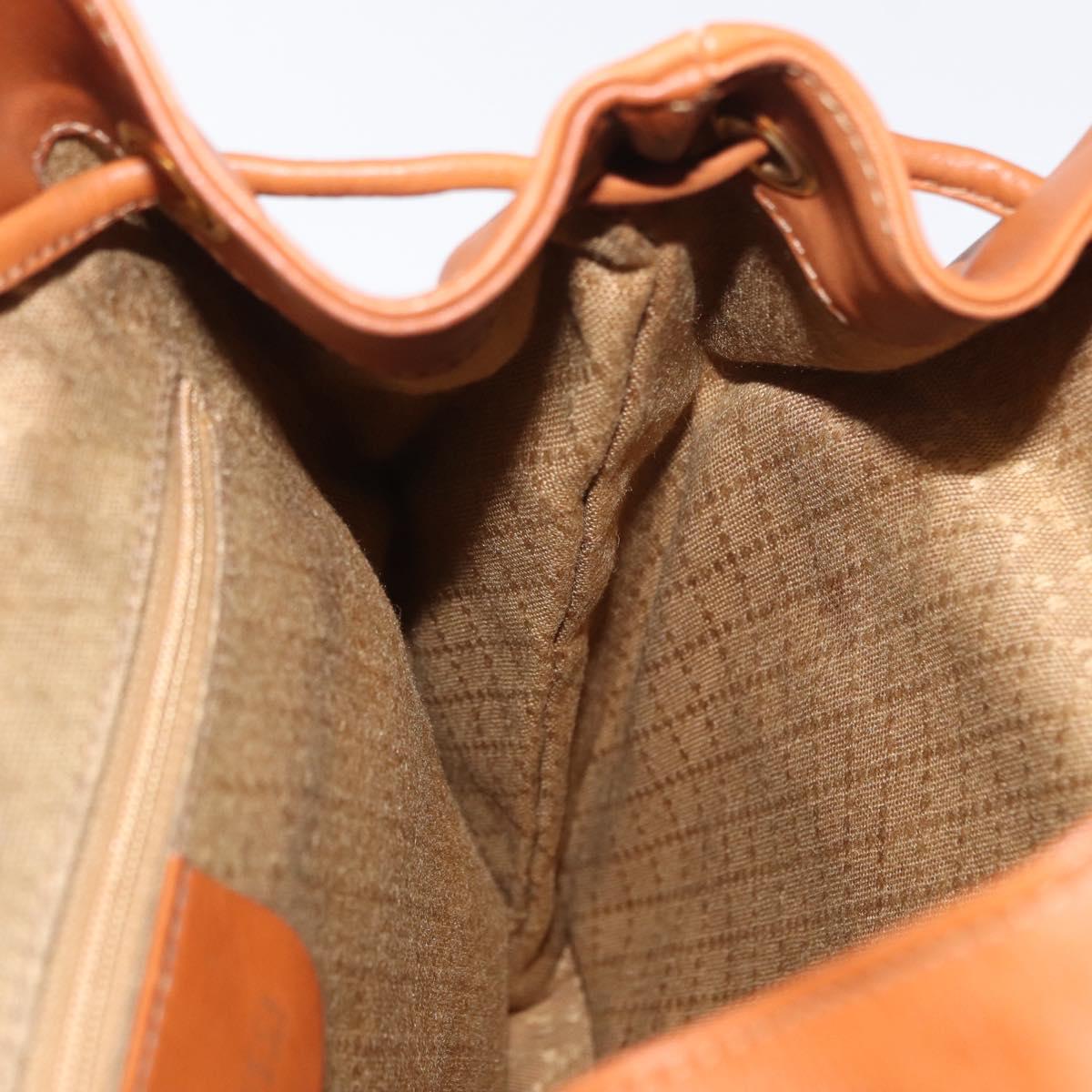 GUCCI Bamboo Backpack Leather Brown Gold 003 2058 0016 Auth 151272