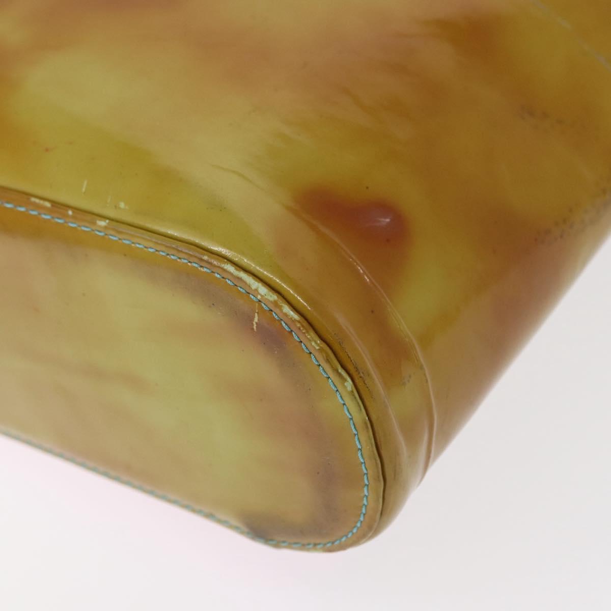 CHANEL Hand Bag Enamel Multicolor Gold CC Auth 151278