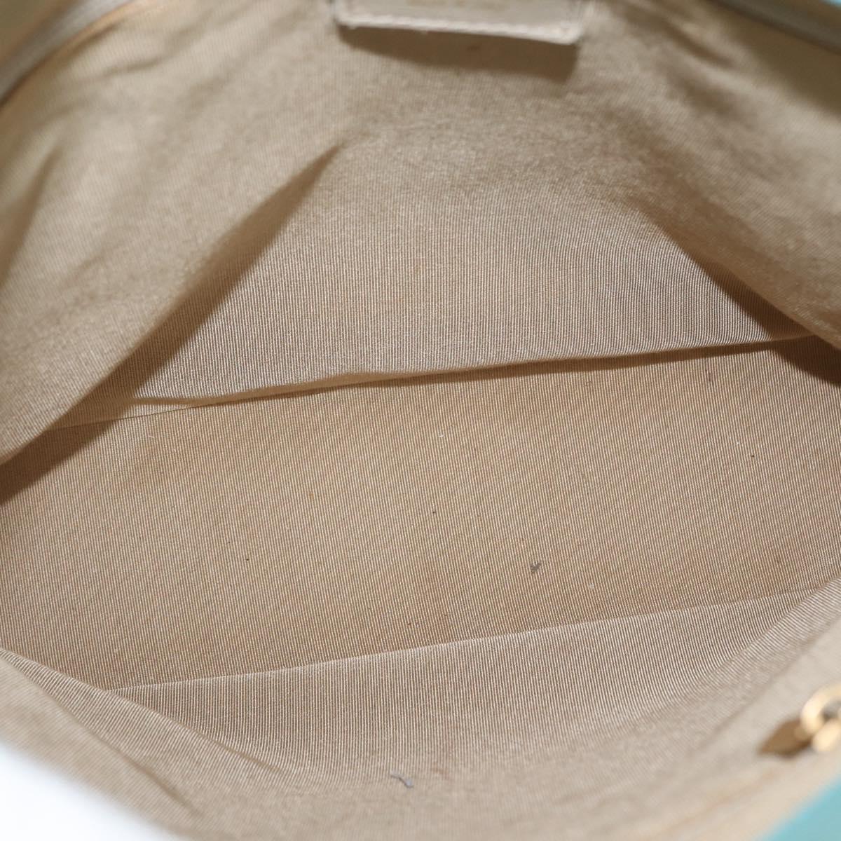 CHANEL Hand Bag Enamel Multicolor Gold CC Auth 151278