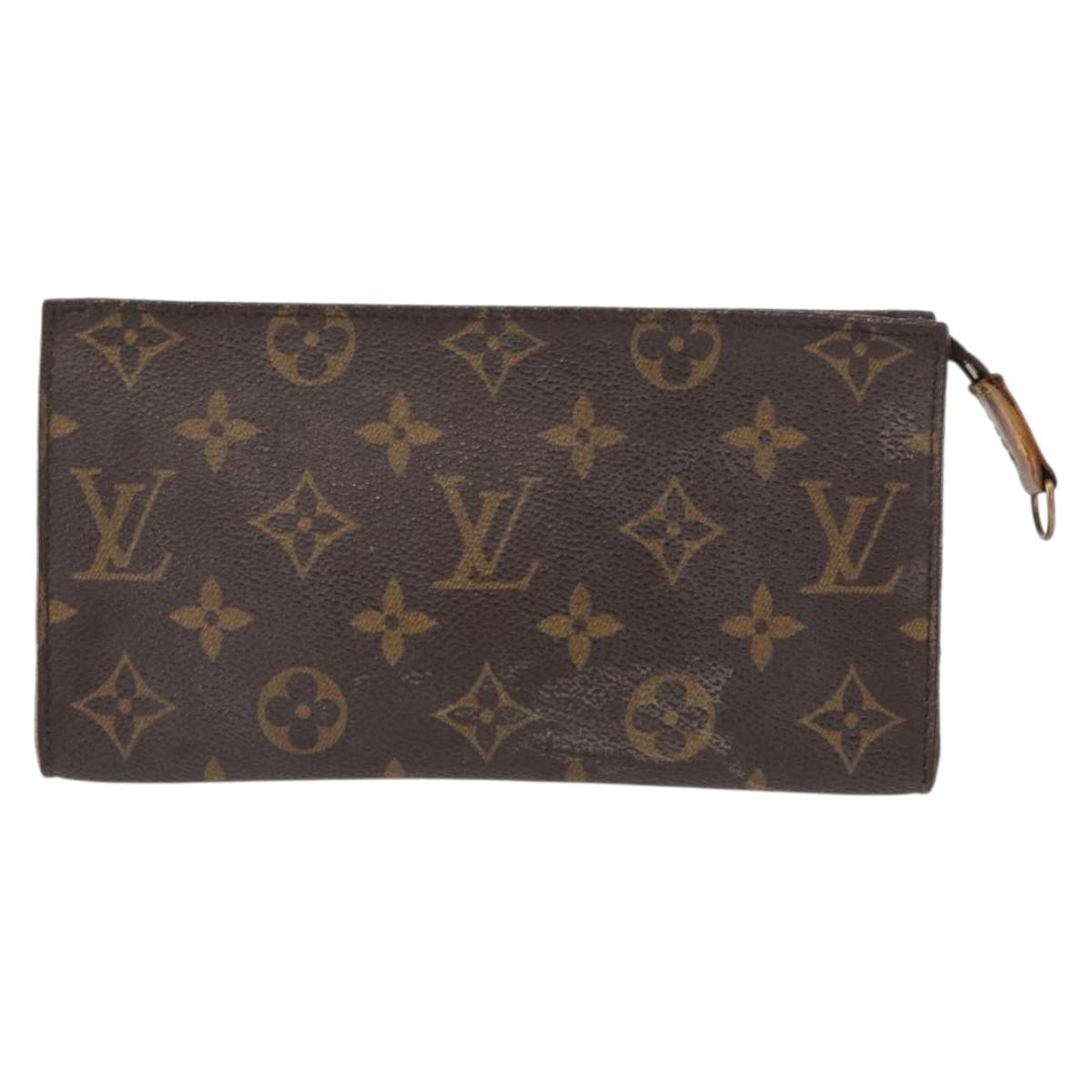 LOUIS VUITTON Monogram Bucket GM Accessory Pouch LV Auth 151282