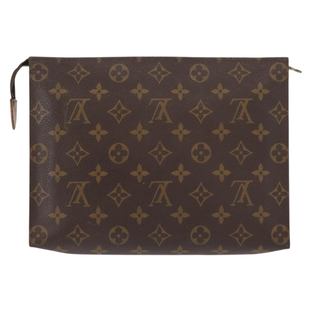 LOUIS VUITTON Monogram Poche Toilette 26 Pouch M47542 LV Auth 151287