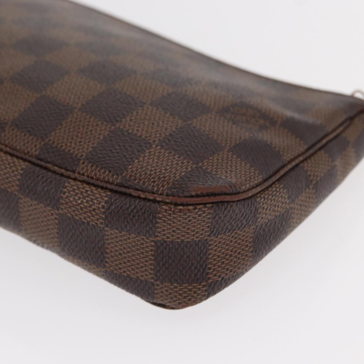 LOUIS VUITTON Damier Ebene Pochette Accessoires Pouch N41206 LV Auth 151288