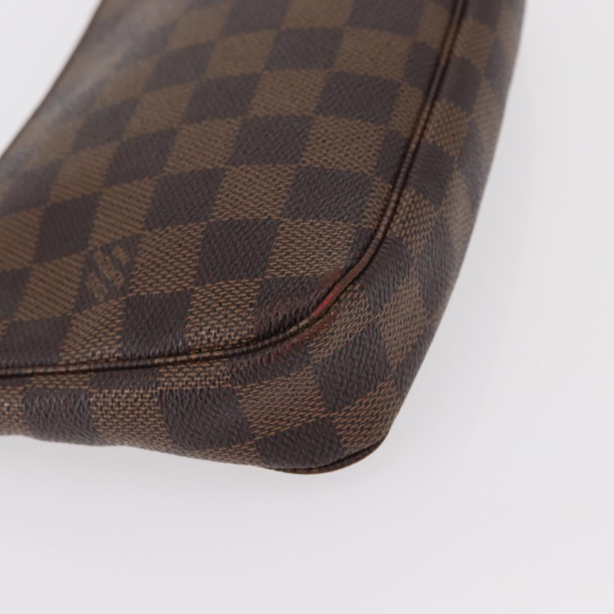 LOUIS VUITTON Damier Ebene Pochette Accessoires Pouch N41206 LV Auth 151288