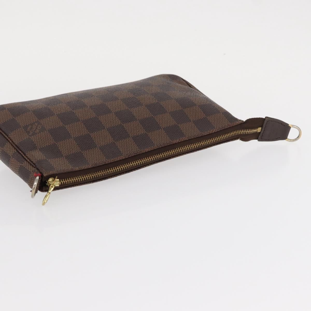 LOUIS VUITTON Damier Ebene Pochette Accessoires Pouch N41206 LV Auth 151288