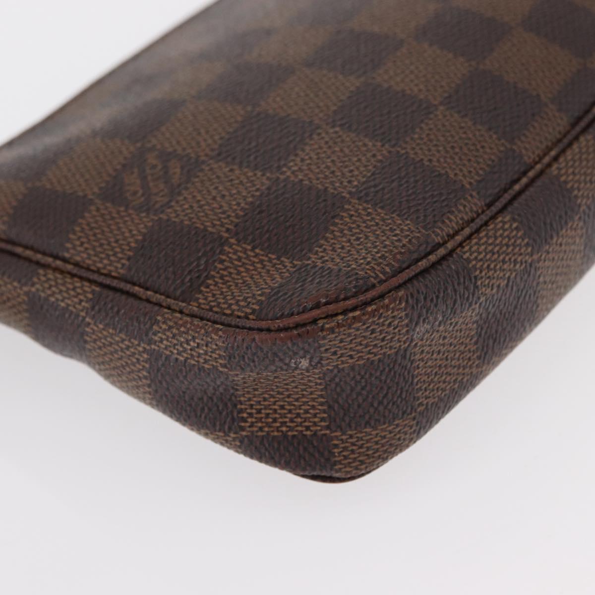 LOUIS VUITTON Damier Ebene Pochette Accessoires Pouch N41206 LV Auth 151288
