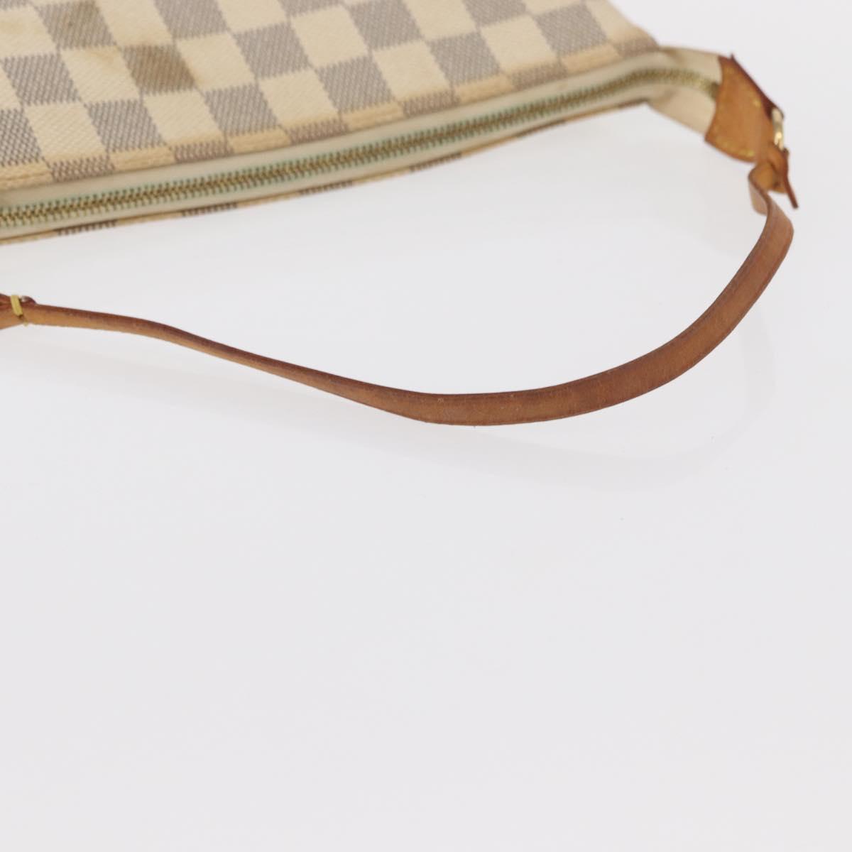 LOUIS VUITTON Damier Azur Pochette Accessoires Pouch N51986 LV Auth 151289