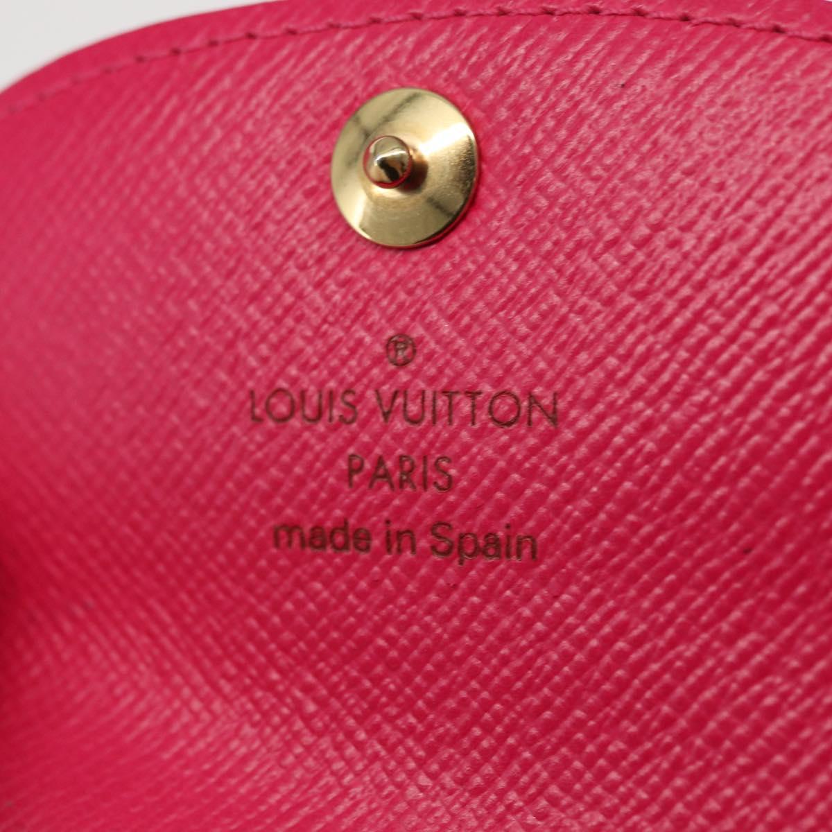 LOUIS VUITTON Multicolor Envelope Carte de Visite Black M66561 LV Auth 151293