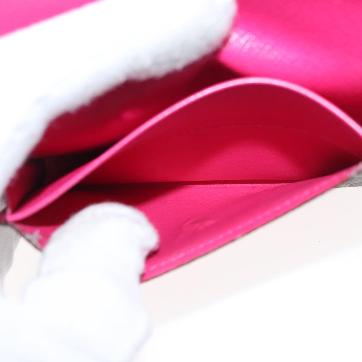 LOUIS VUITTON Multicolor Envelope Carte de Visite Black M66561 LV Auth 151293