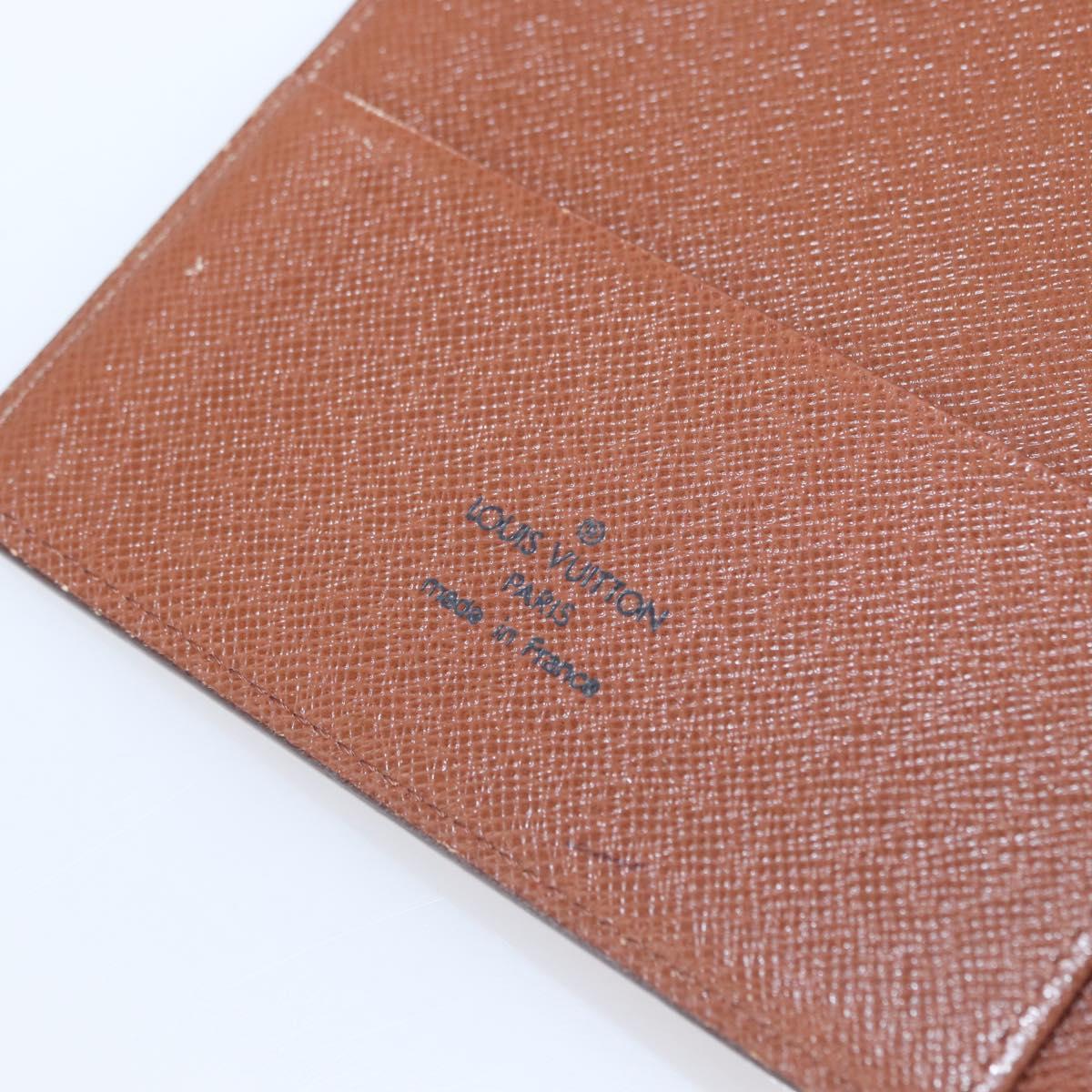 LOUIS VUITTON Epi Agenda GM Day Planner Cover Brown R20213 LV Auth 151294