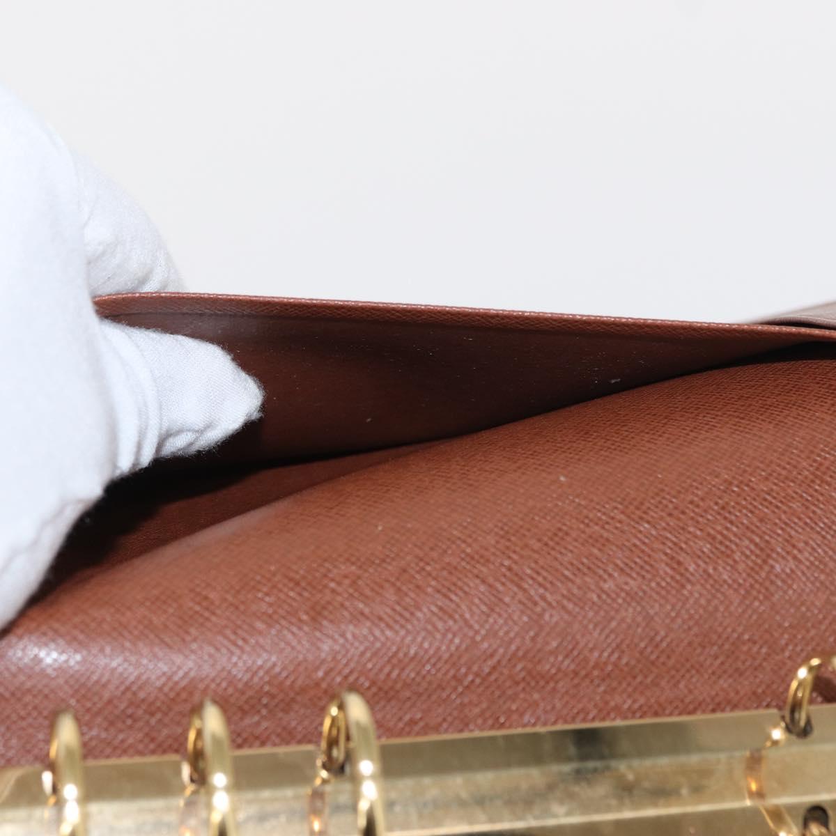 LOUIS VUITTON Epi Agenda GM Day Planner Cover Brown R20213 LV Auth 151294