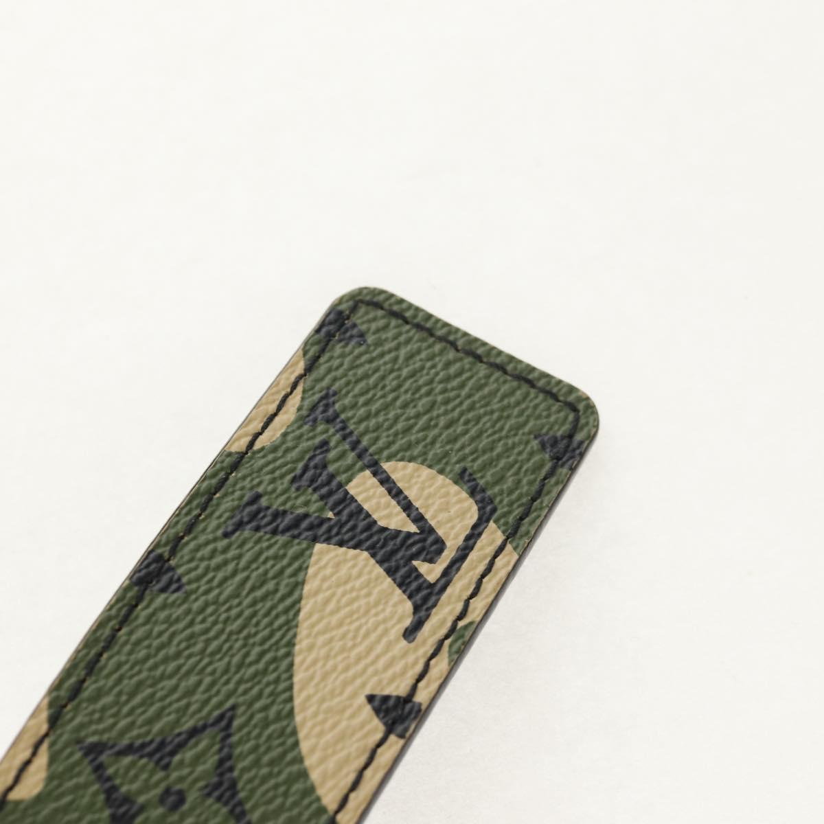LOUIS VUITTON Monogram Camouflage Ceinture Belt Green M9646U LV Auth 151296V