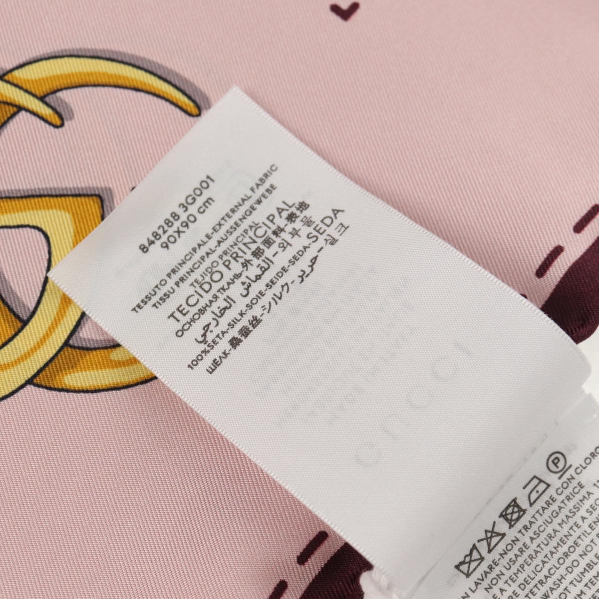 GUCCI x Yuko Higuchi Scarf Silk Beige Auth 151300M