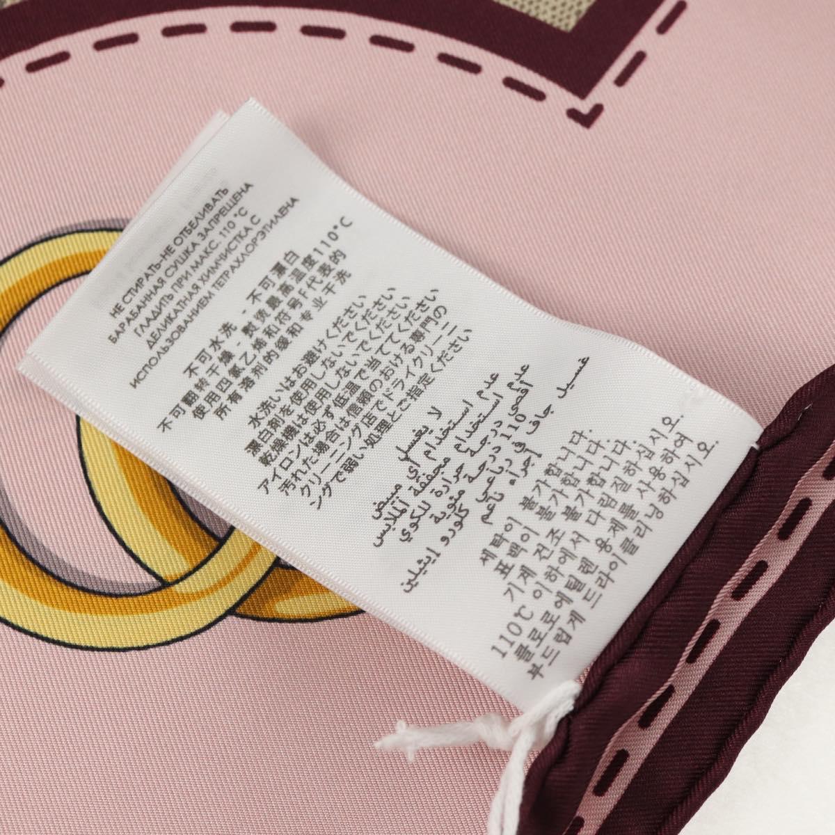 GUCCI x Yuko Higuchi Scarf Silk Beige Auth 151300M