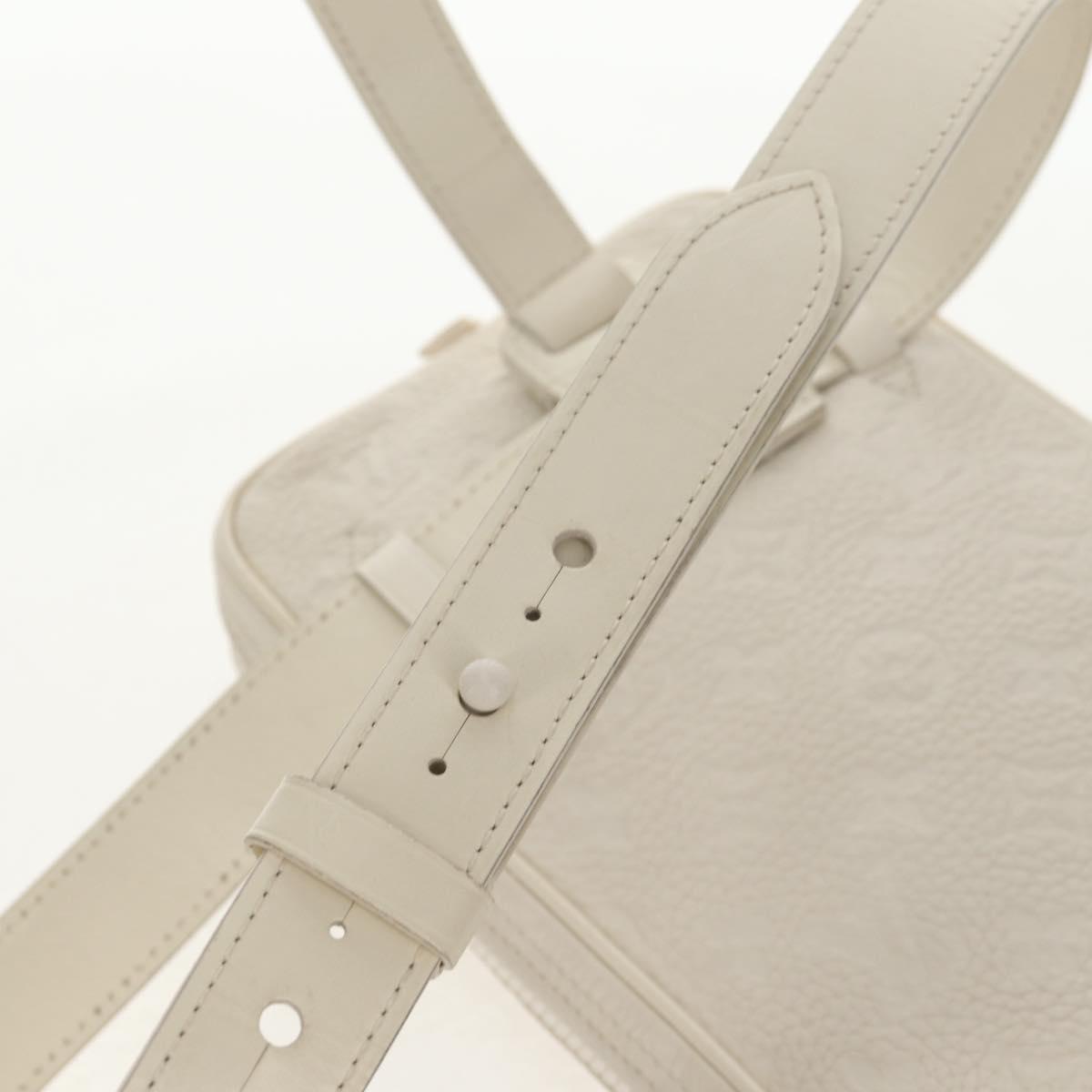 LOUIS VUITTON Taurillon Clemence Monogram Utility Side Bag M53256 Auth 151309A