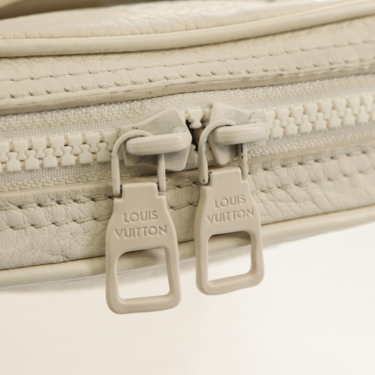 LOUIS VUITTON Taurillon Clemence Monogram Utility Side Bag M53256 Auth 151309A