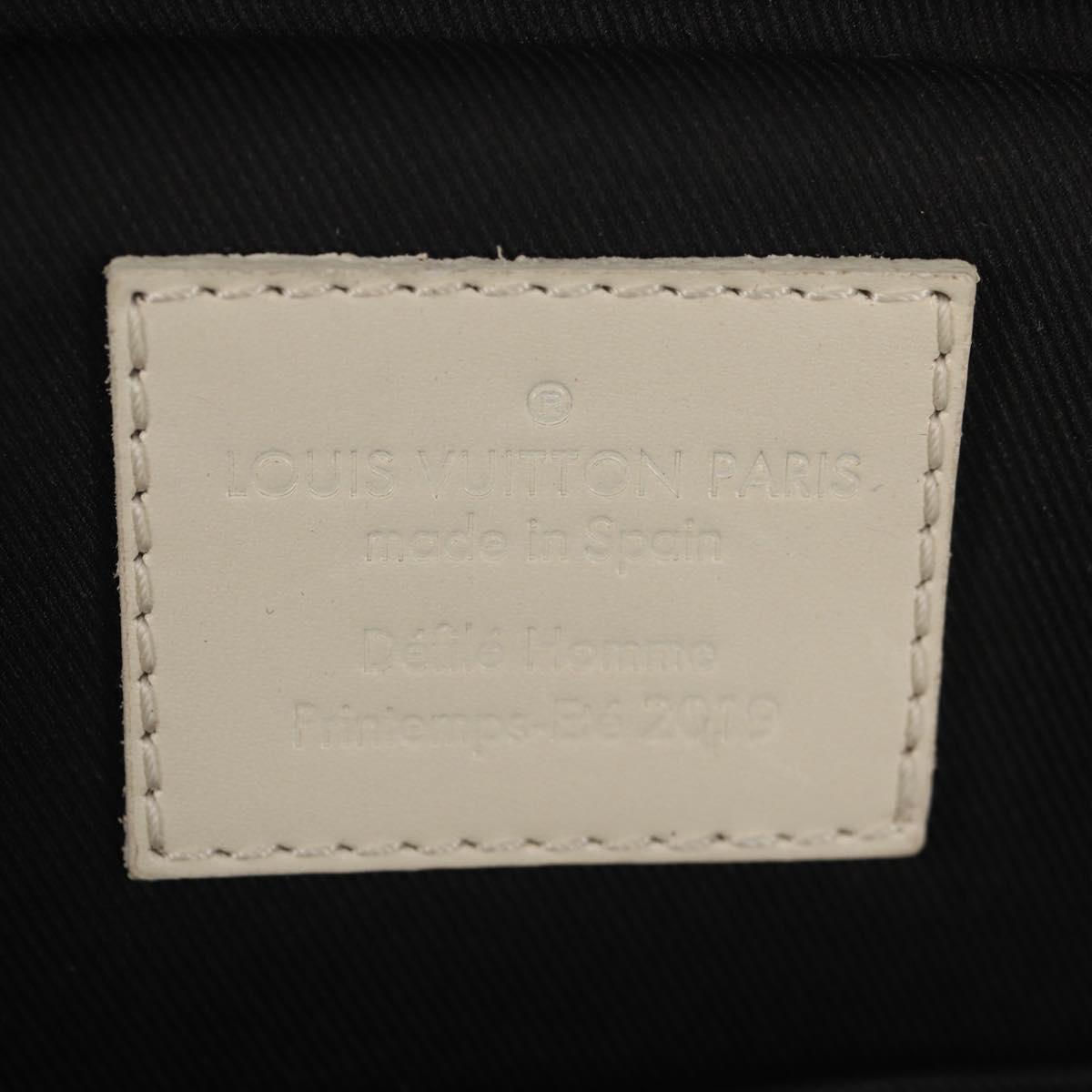 LOUIS VUITTON Taurillon Clemence Monogram Utility Side Bag M53256 Auth 151309M