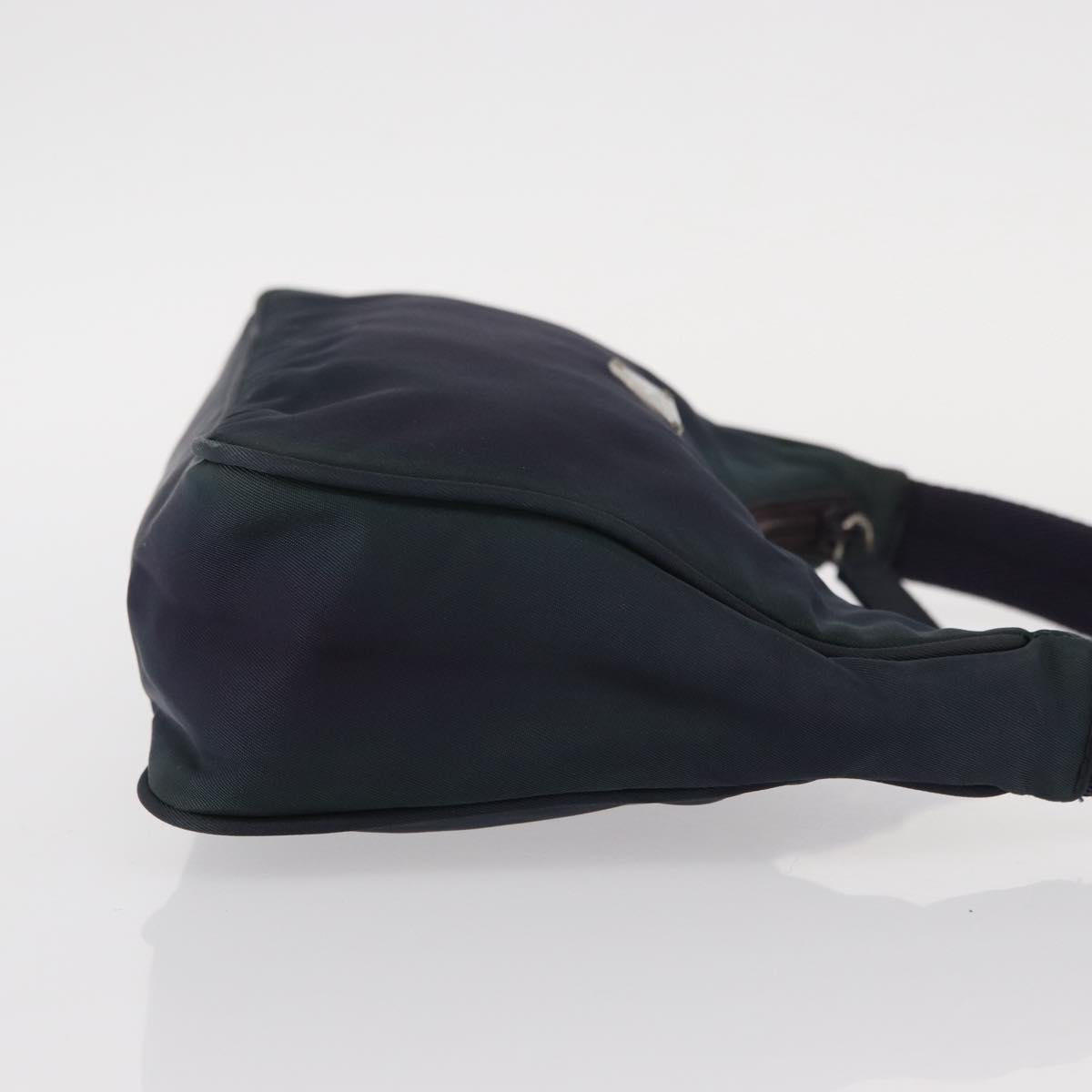 PRADA Hand Bag Nylon Purple Silver Auth 151312