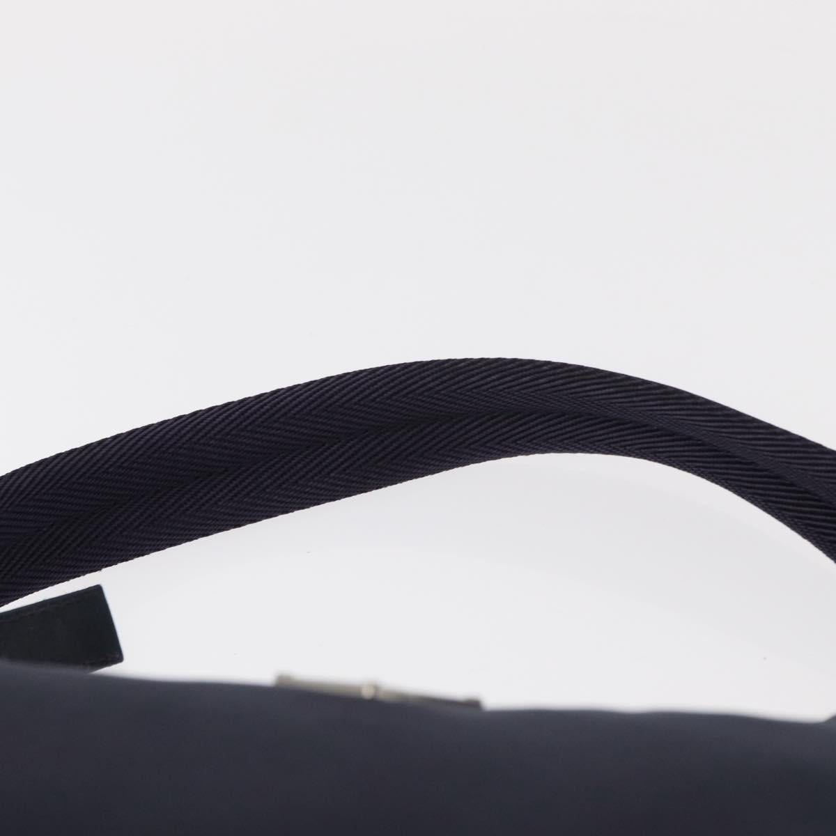 PRADA Hand Bag Nylon Purple Silver Auth 151312