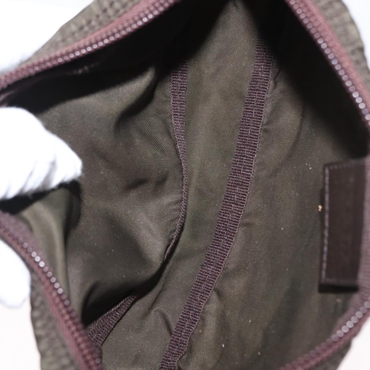 PRADA Pouch Nylon Canvas 4 Set Blue Red khaki Auth 151313