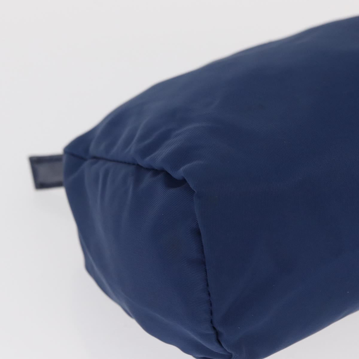 PRADA Pouch Nylon Canvas 4 Set Blue Red khaki Auth 151313