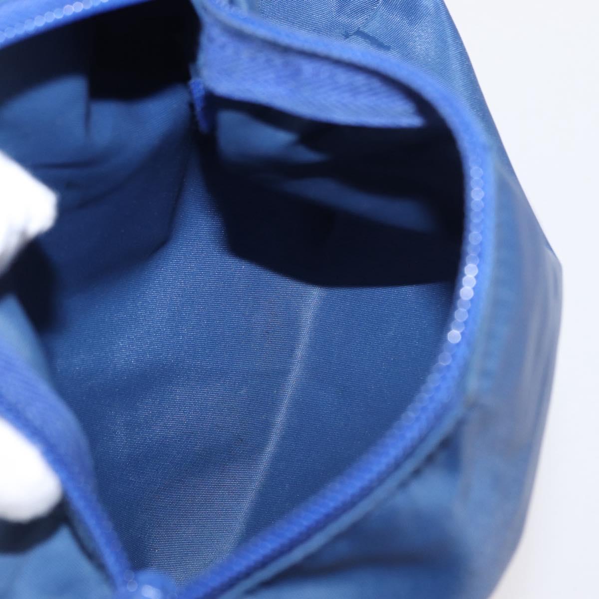 PRADA Pouch Nylon Canvas 4 Set Blue Red khaki Auth 151313