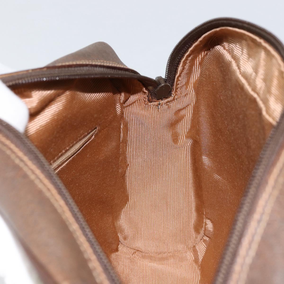 GUCCI GG Supreme Web Sherry Line Bag PVC Beige Gold 56 02 088 Auth 151331