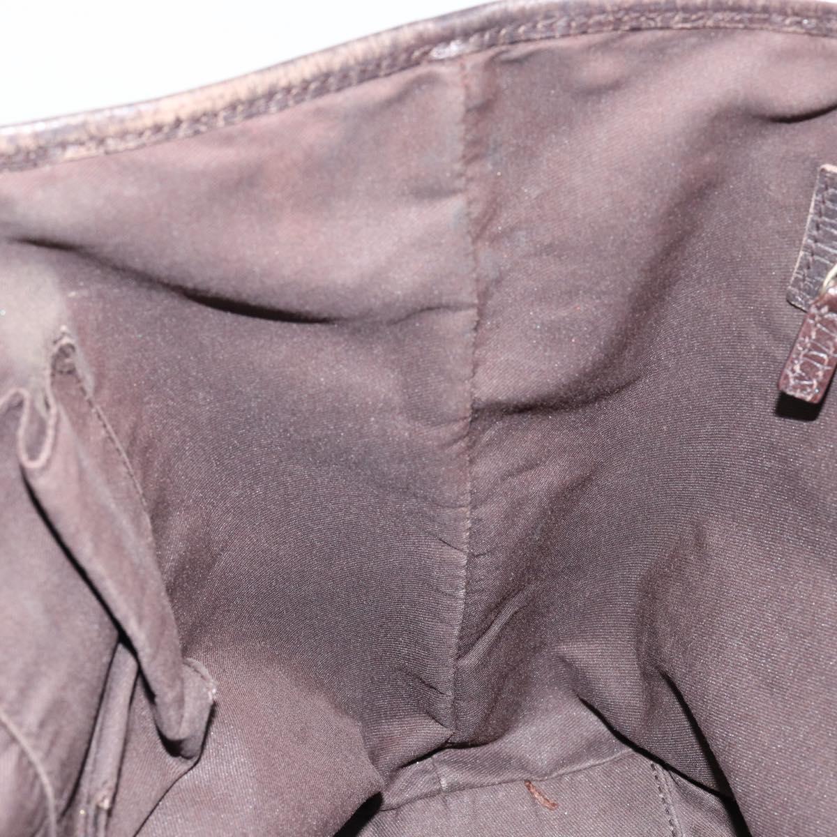 GUCCI GG Canvas Web Sherry Line Tote Bag Beige Gold Red 137396 Auth 151333