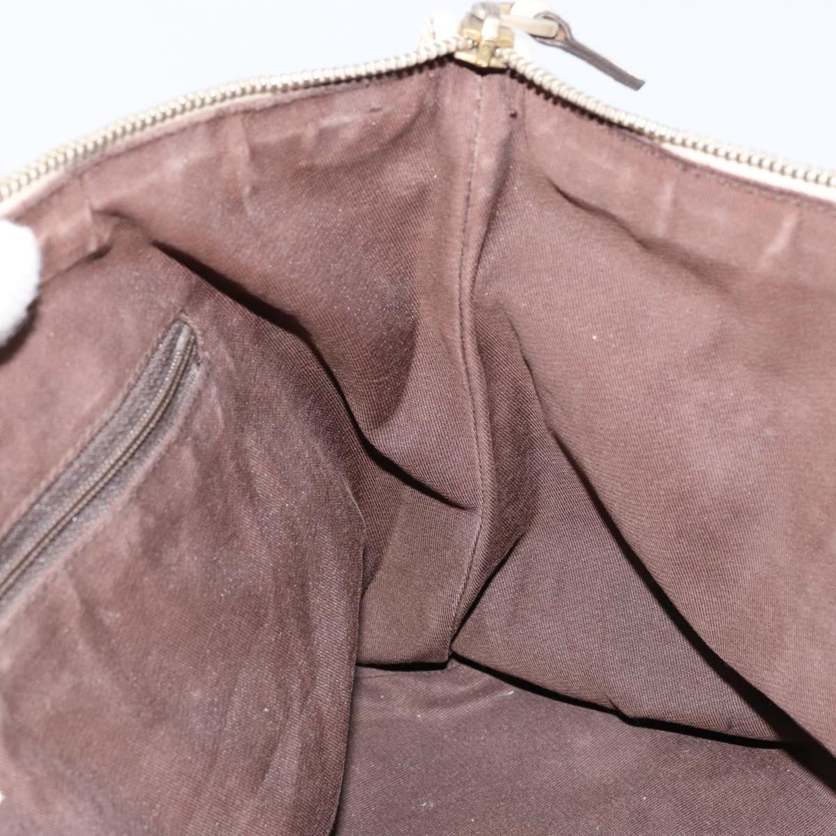 GUCCI GG Canvas Abbey Tote Bag Beige Gold 141470 Auth 151334