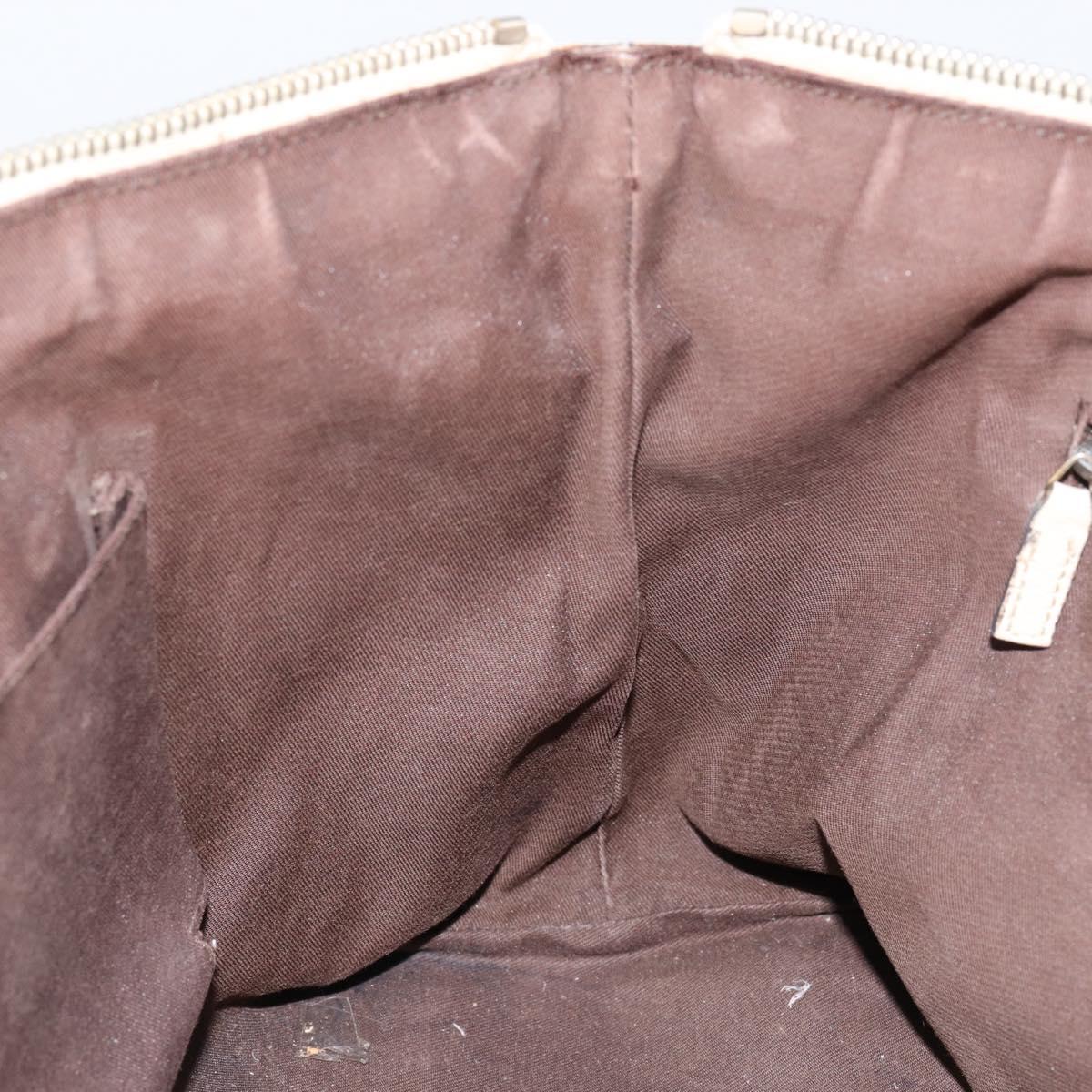 GUCCI GG Canvas Abbey Tote Bag Beige Gold 141470 Auth 151334