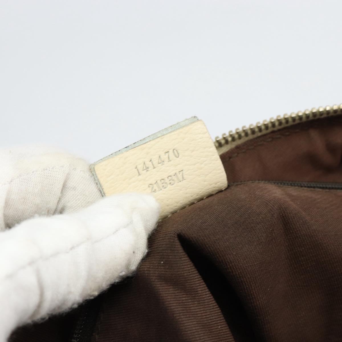 GUCCI GG Canvas Abbey Tote Bag Beige Gold 141470 Auth 151334