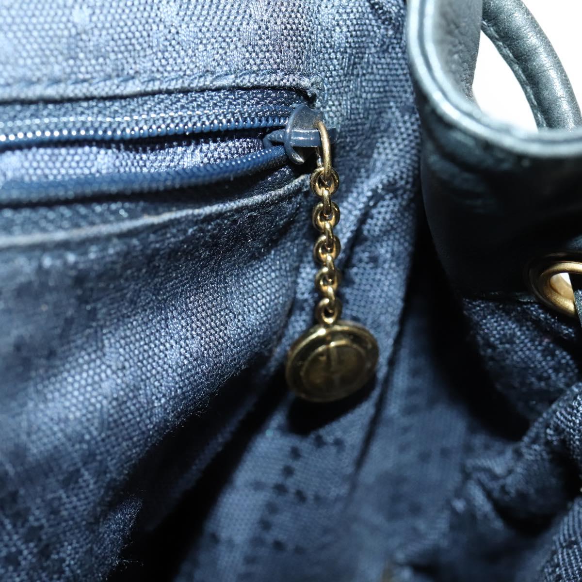 GUCCI Bamboo Backpack Leather Black Gold 003 2058 0016 Auth 151336