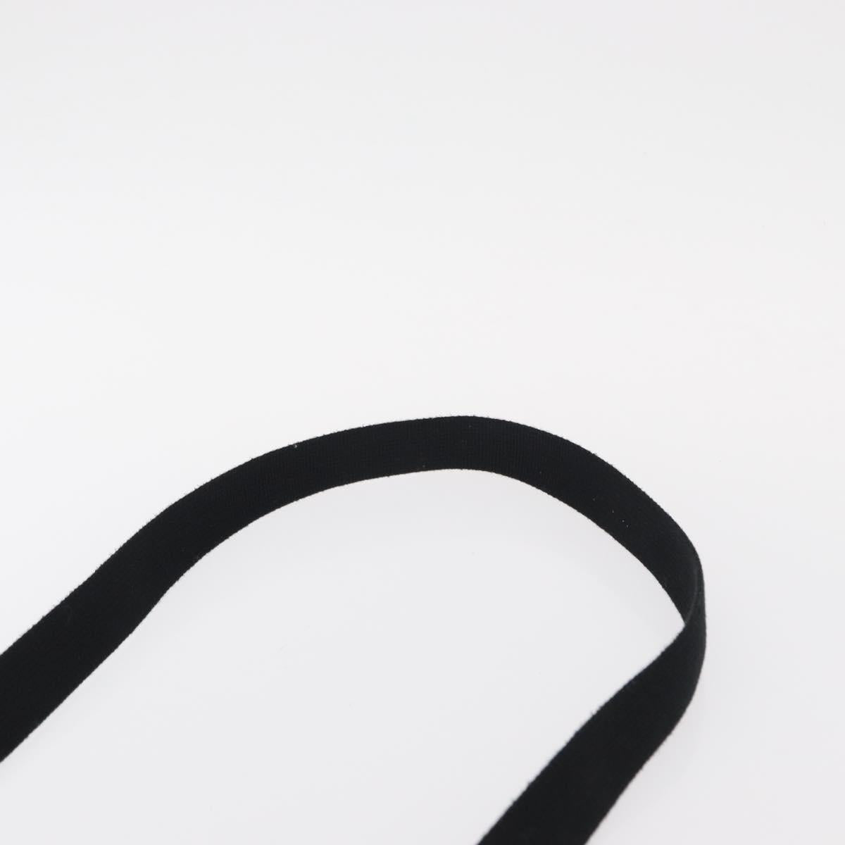 HERMES Garden Party TPM Hand Bag Canvas 2way Black Silver Auth 151346