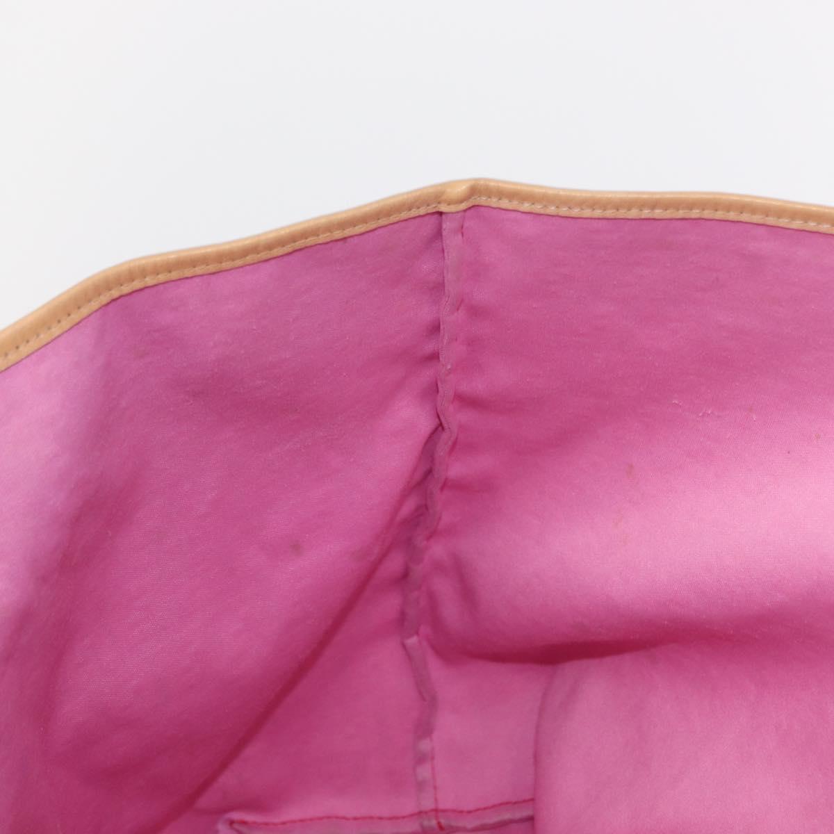 FENDI Zucchino Canvas Tote Bag Red Auth 151348