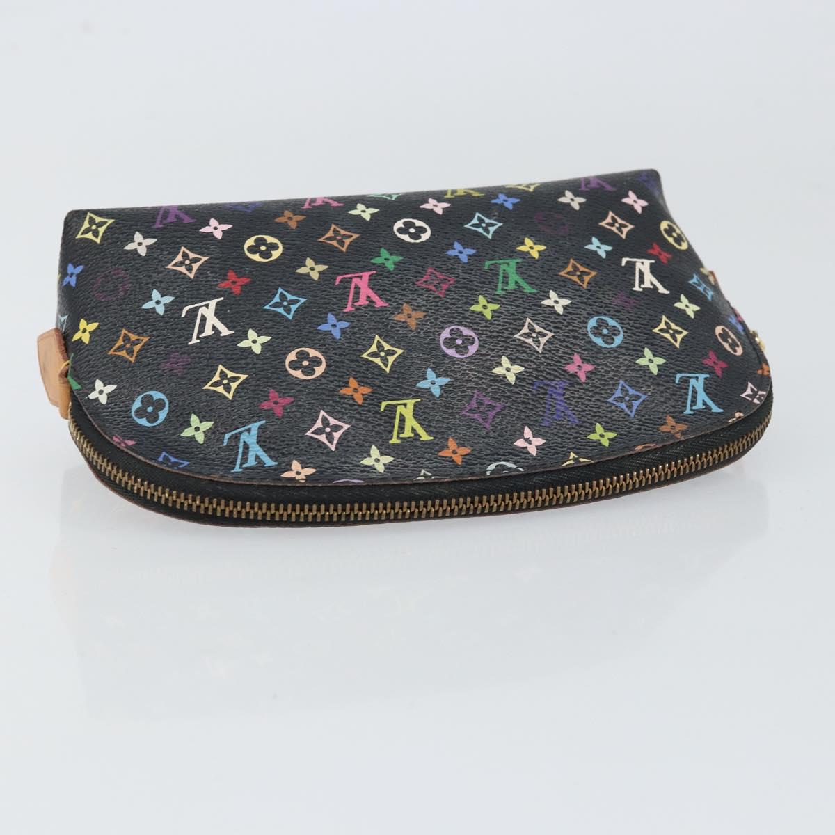 LOUIS VUITTON Monogram Multicolor Pochette Pouch Black M47355 LV Auth 151368V