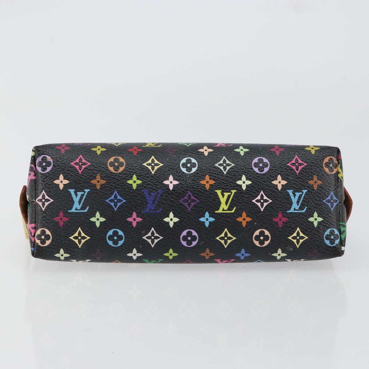 LOUIS VUITTON Monogram Multicolor Pochette Pouch Black M47355 LV Auth 151368V