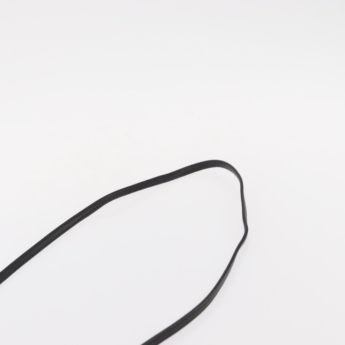 Salvatore Ferragamo Gancini Hand Bag Leather 2way Black Gold Auth 151370