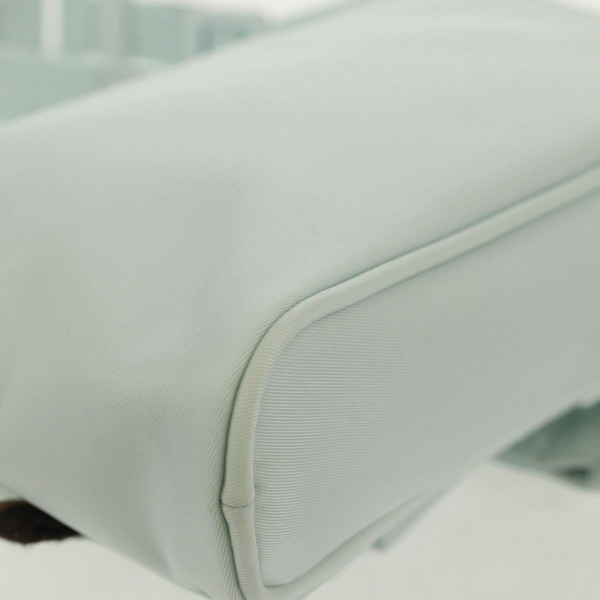 FENDI Baguette Phone Pouch Shoulder Bag Nylon Light Blue Auth 151373M