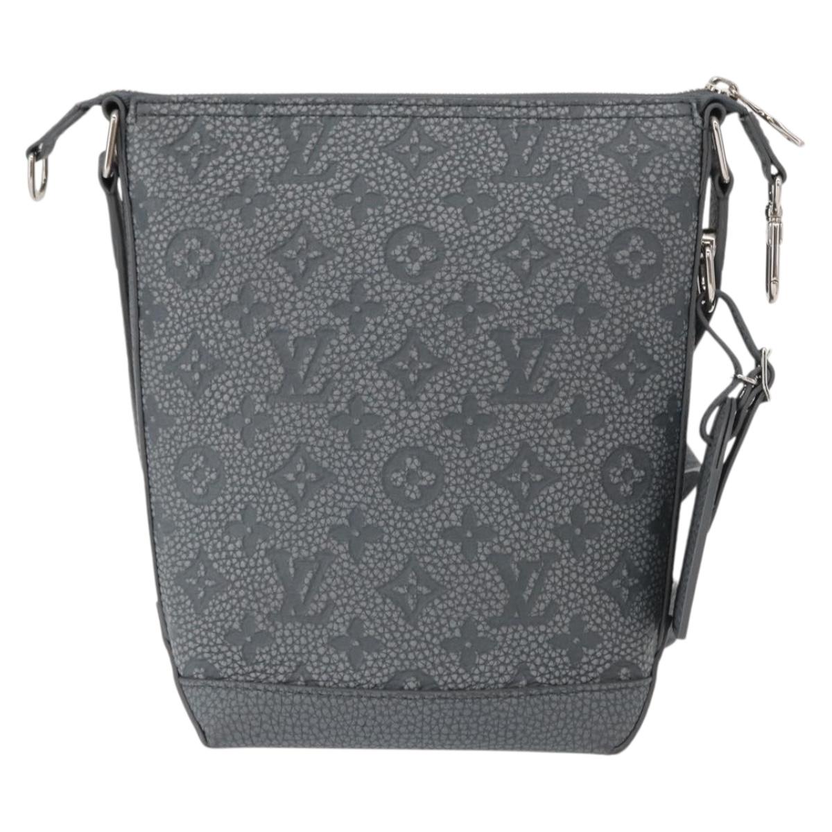 LOUIS VUITTON Taurillon Climbing Hobo Cruiser PM Bag Gray M20875 Auth 151374SM