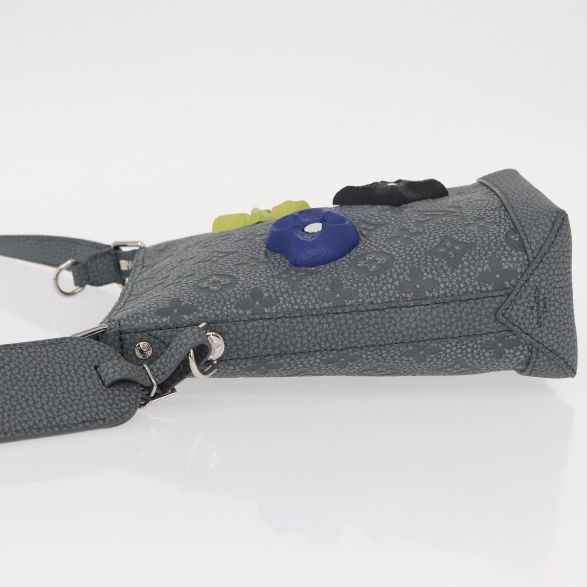 LOUIS VUITTON Taurillon Climbing Hobo Cruiser PM Bag Gray M20875 Auth 151374SM