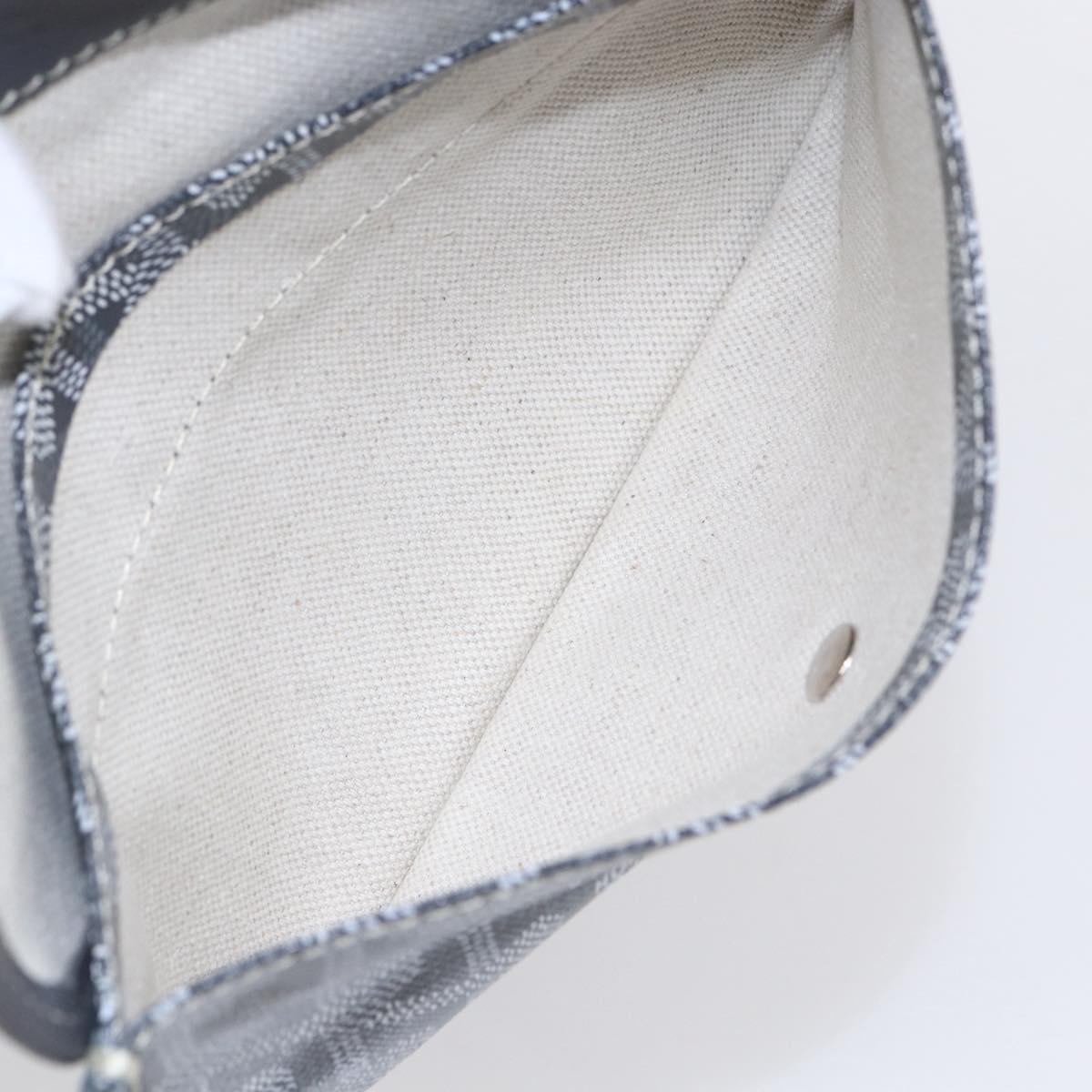 GOYARD Herringbone Saint Louis PM Tote Bag PVC Gray Auth 151375SM