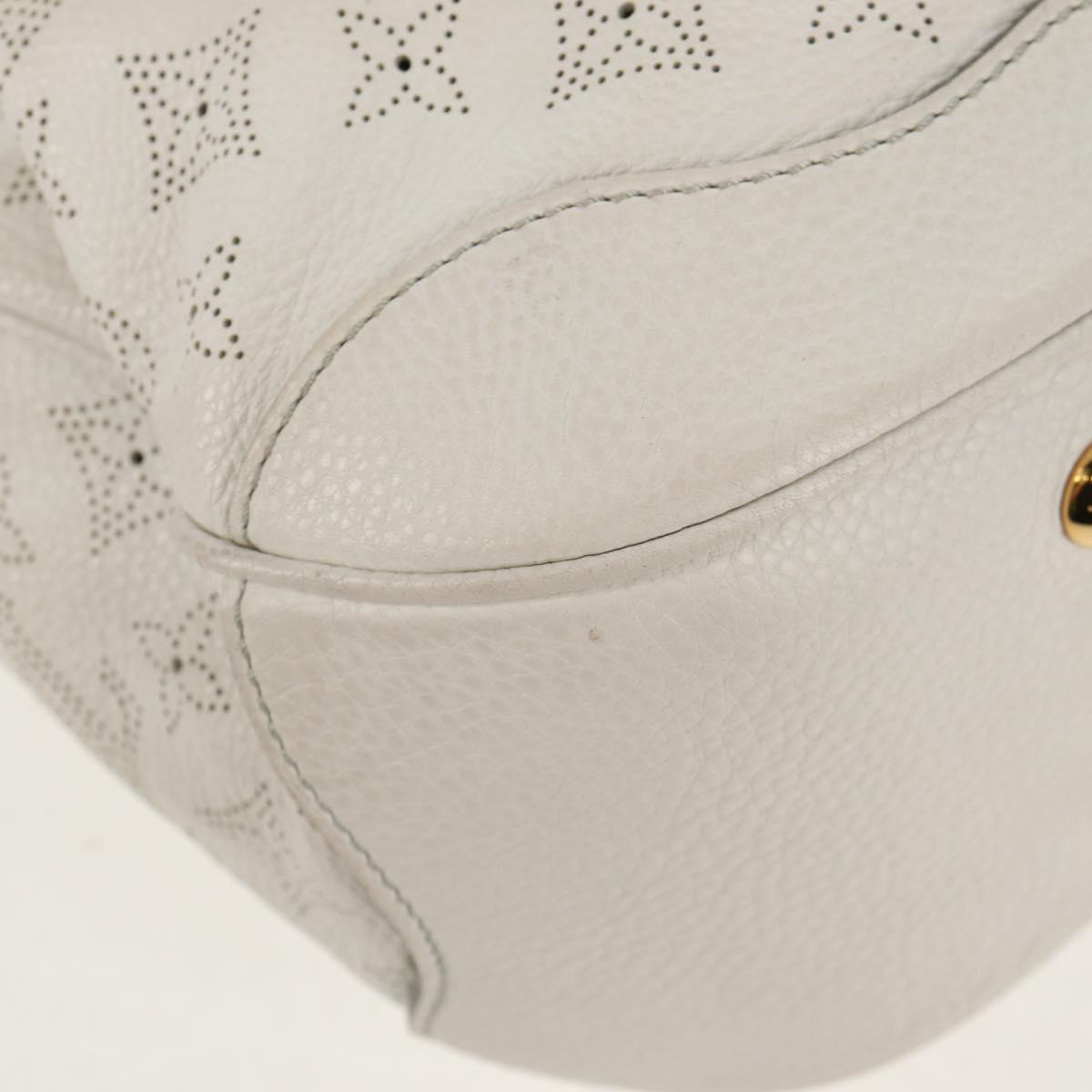 LOUIS VUITTON Mahina Solar GM Hand Bag White M93128 LV Auth 151410A
