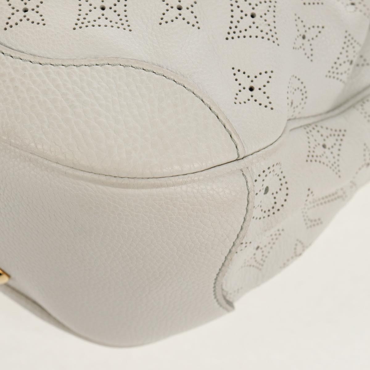 LOUIS VUITTON Mahina Solar GM Hand Bag White M93128 LV Auth 151410A