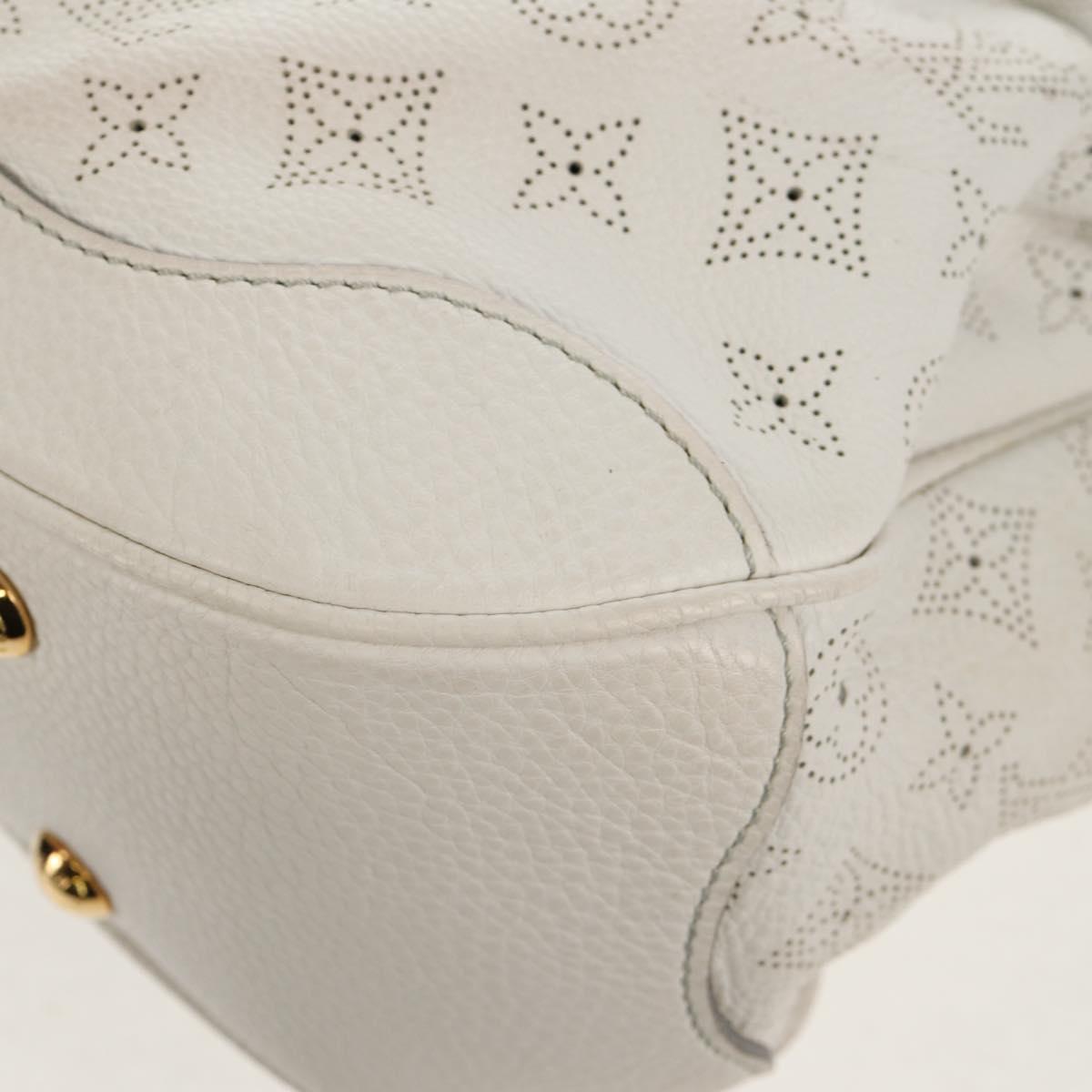 LOUIS VUITTON Mahina Solar GM Hand Bag White M93128 LV Auth 151410A