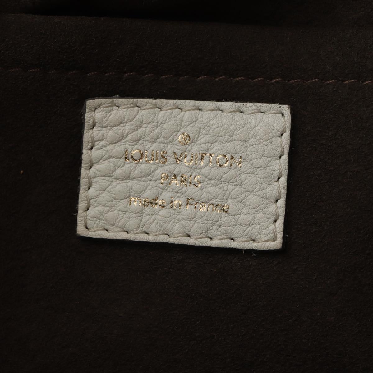 LOUIS VUITTON Mahina Solar GM Hand Bag White M93128 LV Auth 151410A