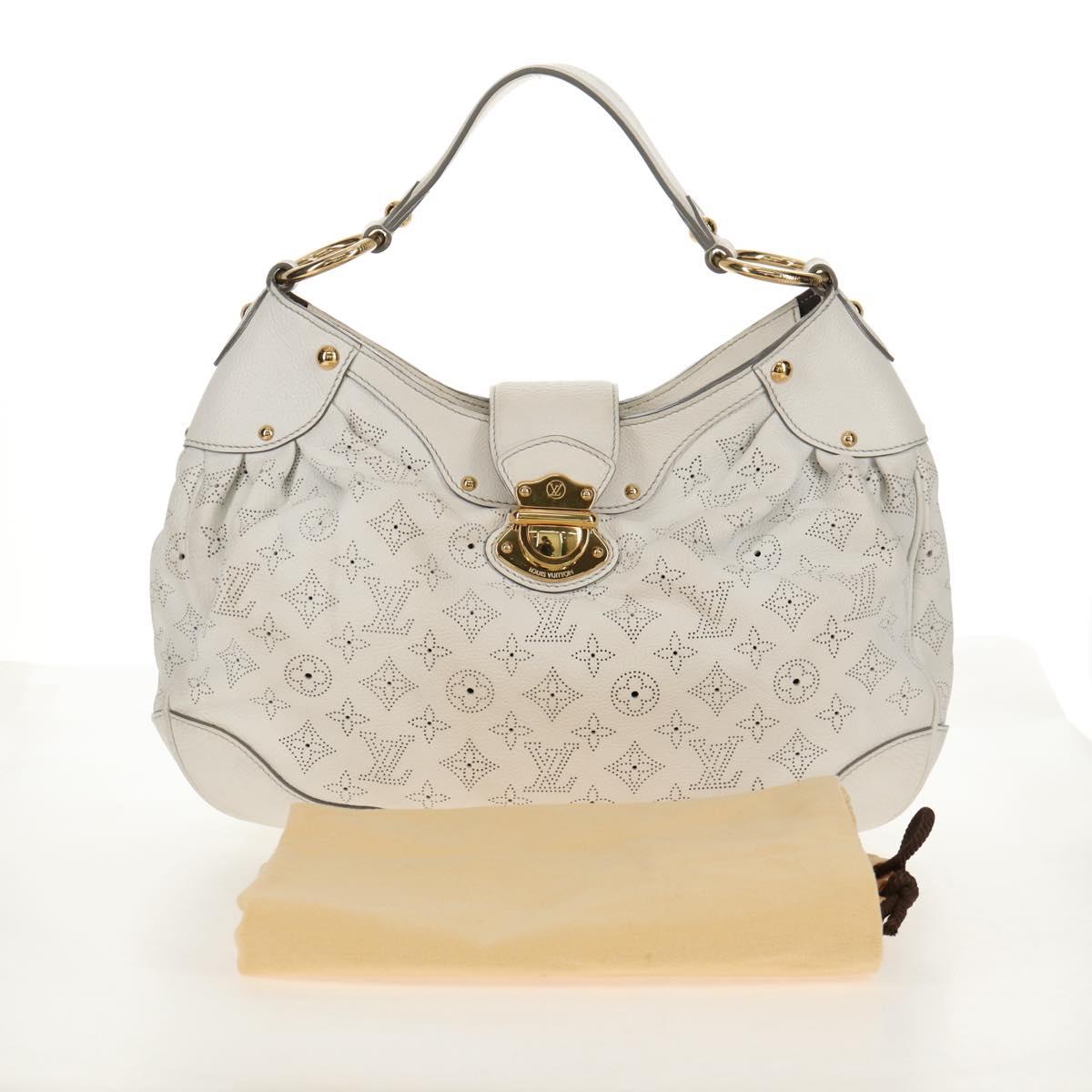 LOUIS VUITTON Mahina Solar GM Hand Bag White M93128 LV Auth 151410A