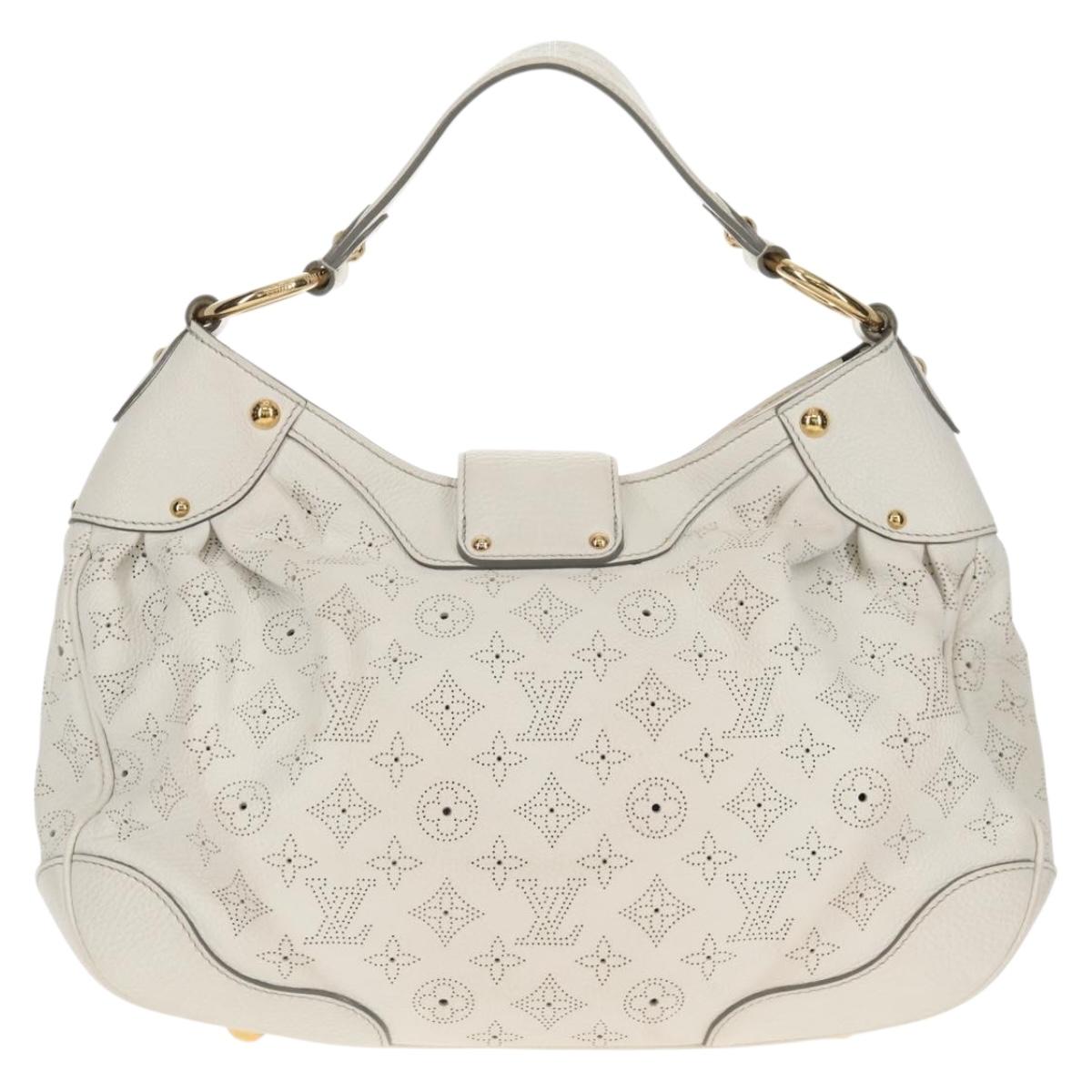 LOUIS VUITTON Mahina Solar GM Hand Bag White M93128 LV Auth 151410A