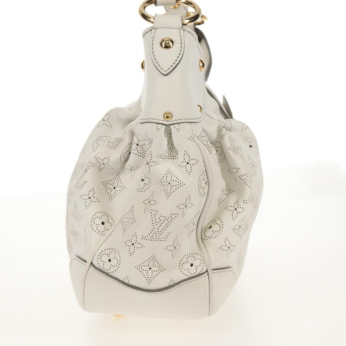 LOUIS VUITTON Mahina Solar GM Hand Bag White M93128 LV Auth 151410A