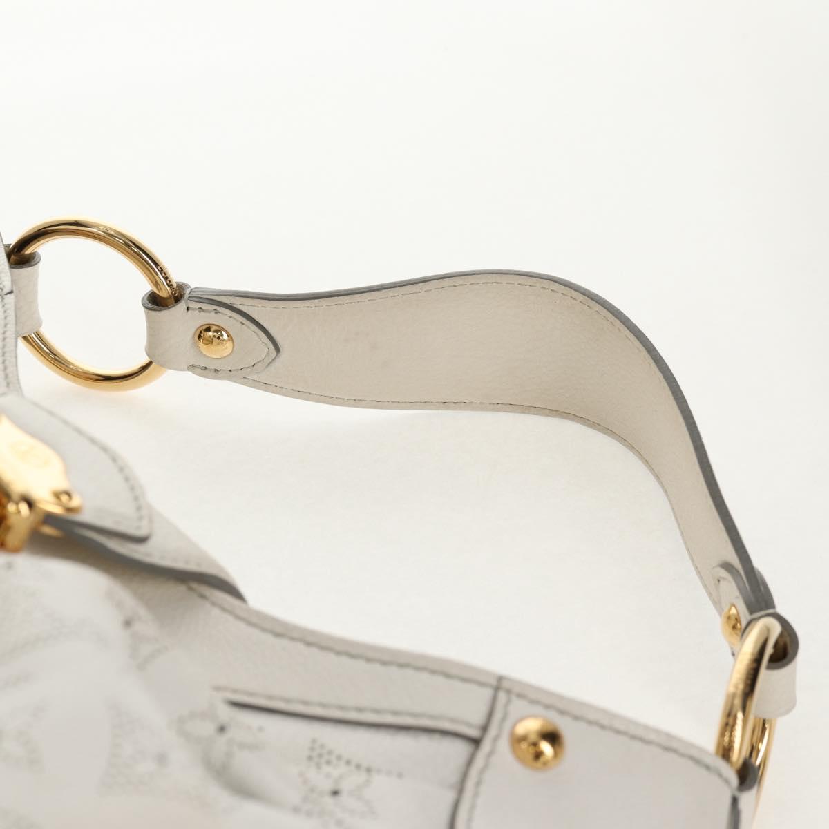 LOUIS VUITTON Mahina Solar GM Hand Bag White M93128 LV Auth 151410A